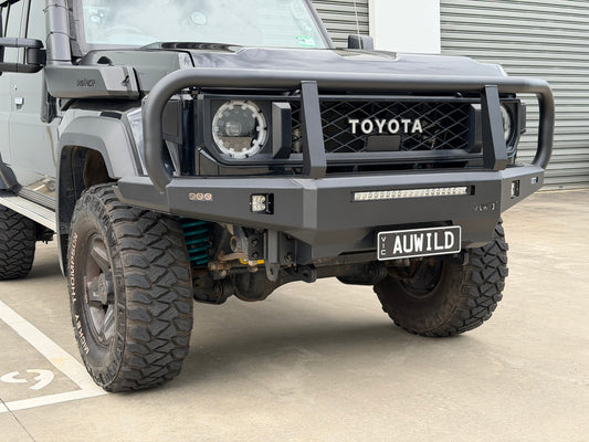 AUWILD Bull Bar Fits 70 Series Toyota LandCruiser (Facelift)-Pre-Order
