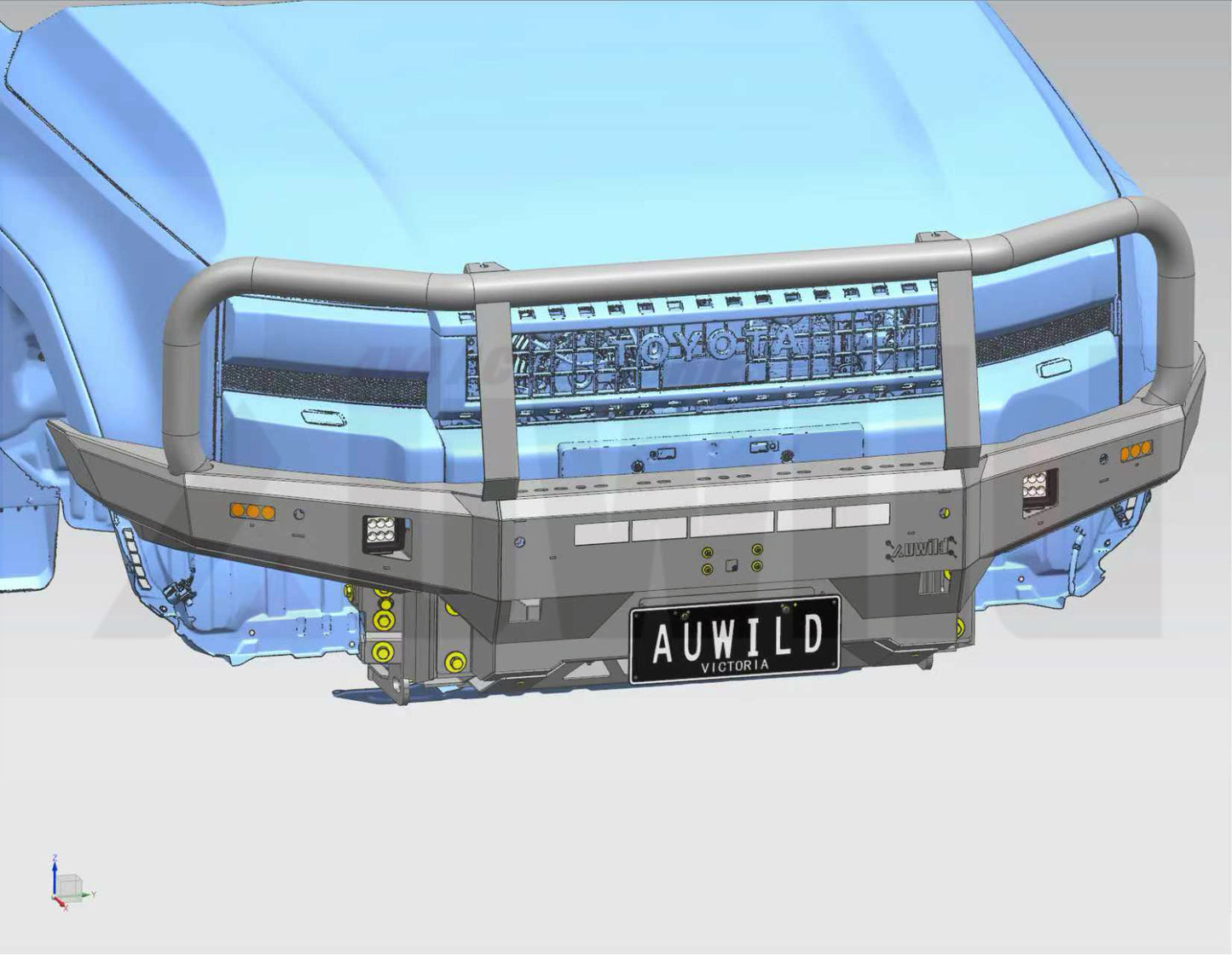 Bull Bar – Fits Toyota LandCruiser 250 Series