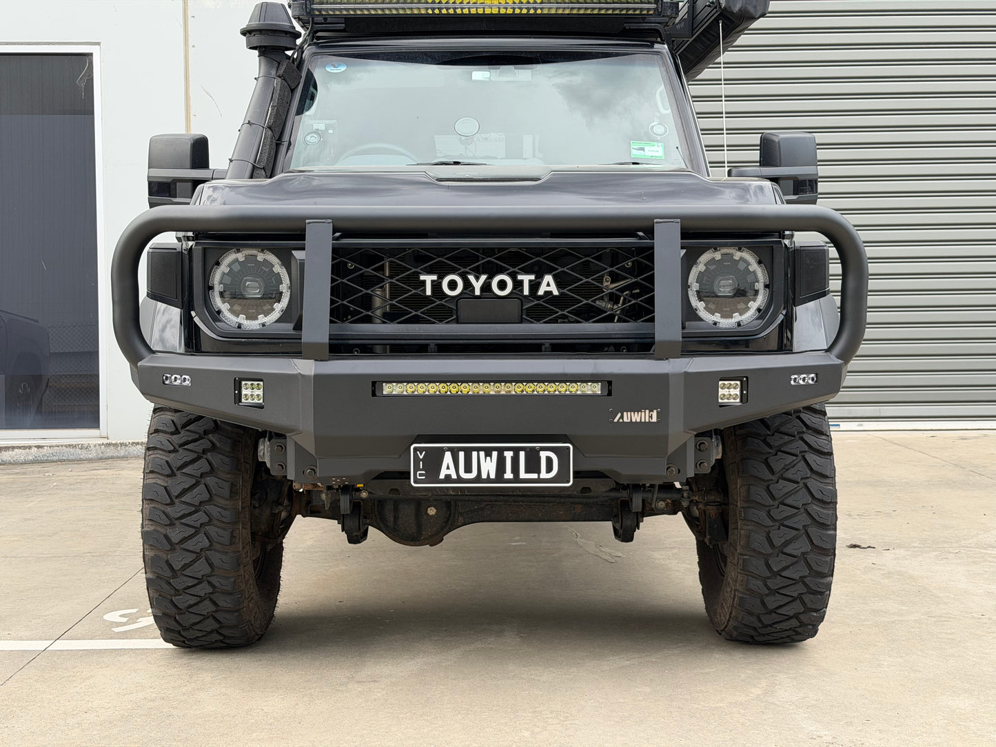 AUWILD Bull Bar Fits 70 Series Toyota LandCruiser (Facelift)-Pre-Order