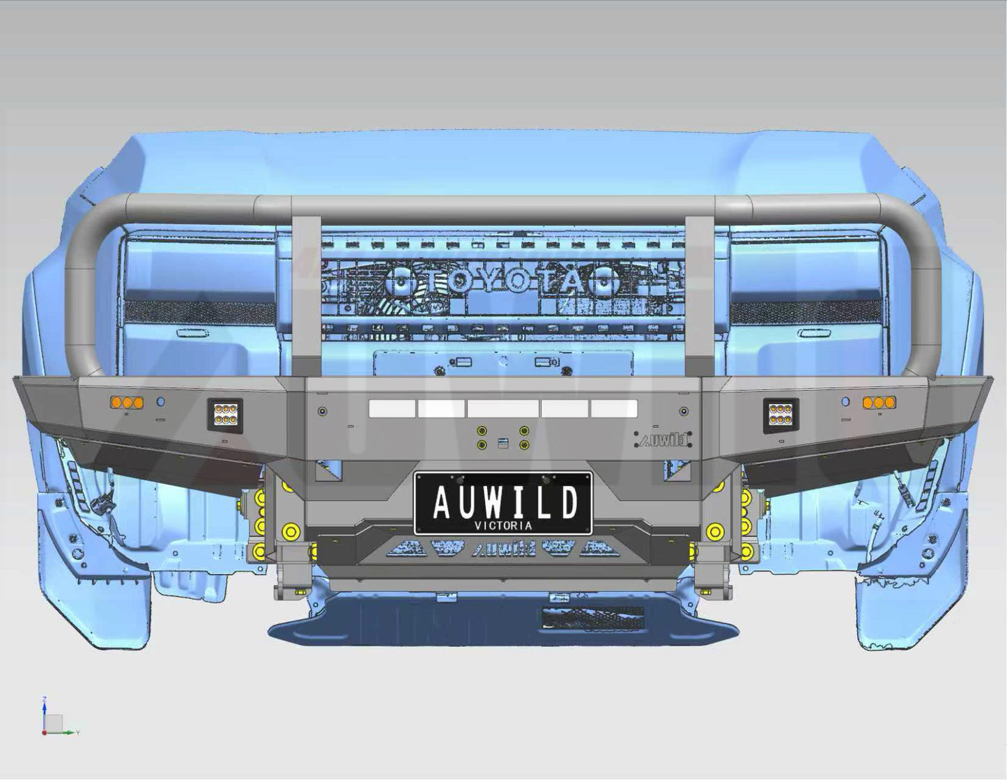 Bull Bar – Fits Toyota LandCruiser 250 Series